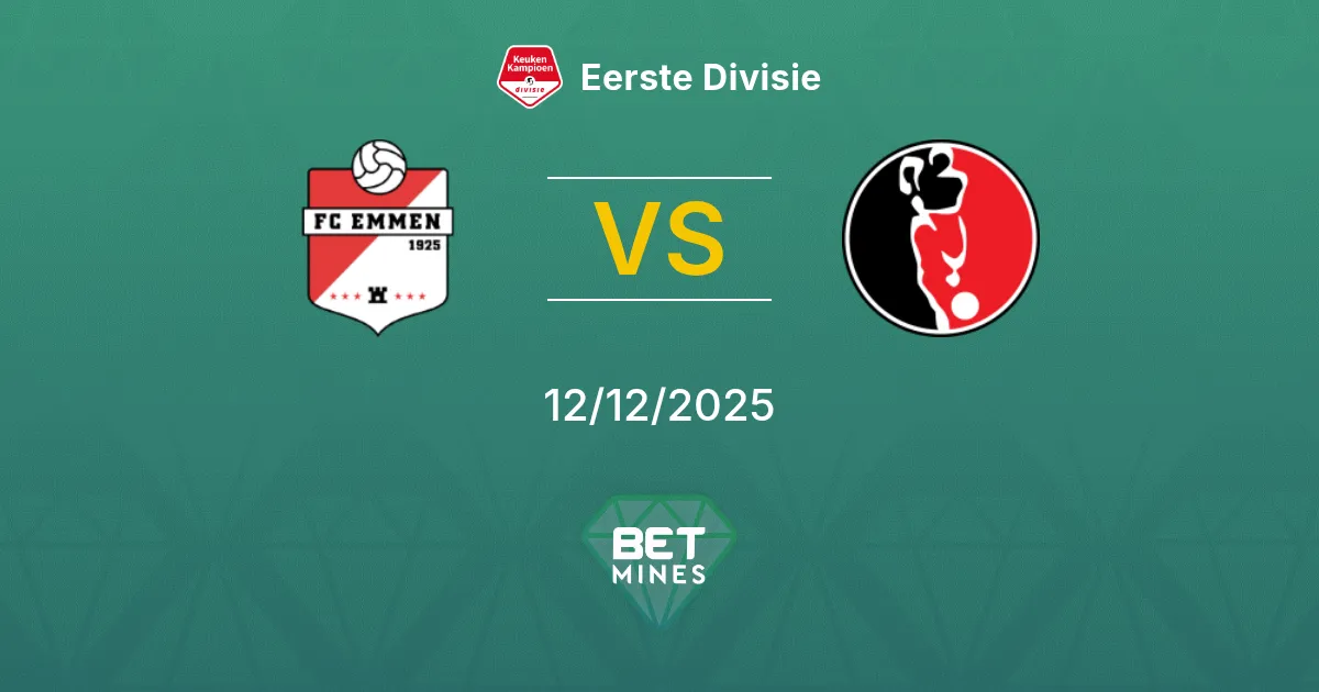 FC Emmen vs Helmond Sport Pronostico: Anteprima e Analisi della Partita | Eerste Divisie 12-12-2025
