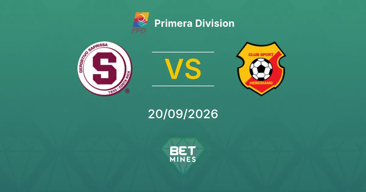 Pronostico Deportivo Saprissa vs Herediano: Anteprima e Analisi della Partita | Primera Division 20-09-2026