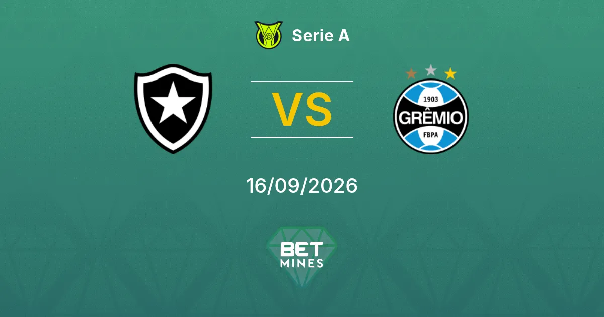 Palpite Botafogo x Grêmio: Prévia e Análise da Partida | Série A 16-09-2026