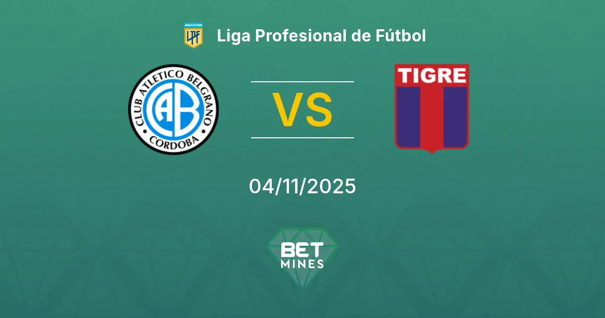 Belgrano vs Tigre Prediction: Match Preview and Analysis | Liga Profesional de Fútbol 04-11-2025