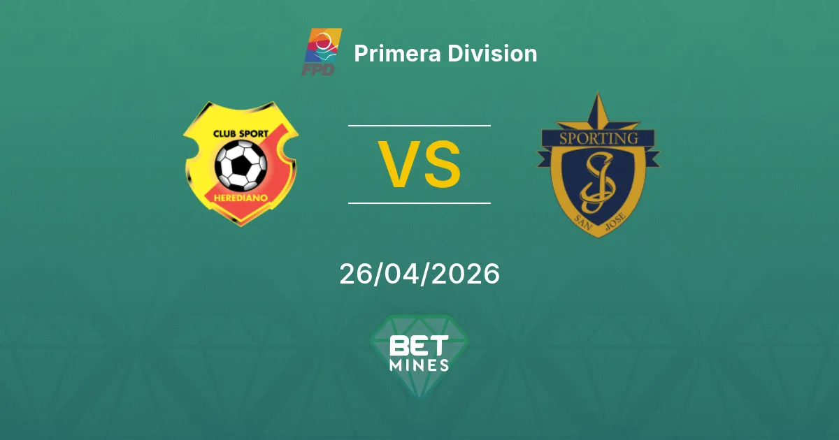 Herediano vs Sporting San José Pronostico: Anteprima e Analisi | Primera Division 26-04-2026