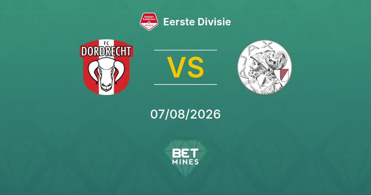 Palpite FC Dordrecht x Jong Ajax: Prévia e Análise da Partida | Eerste Divisie 07-08-2026