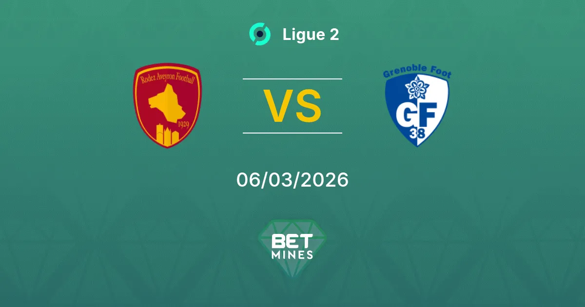 Rodez vs Grenoble Foot 38 Prediction: Match Preview and Analysis | Ligue 2 06-03-2026