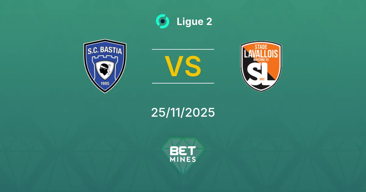 Bastia vs Laval Prediction: Match Preview and Analysis | Ligue 2 25-11-2025