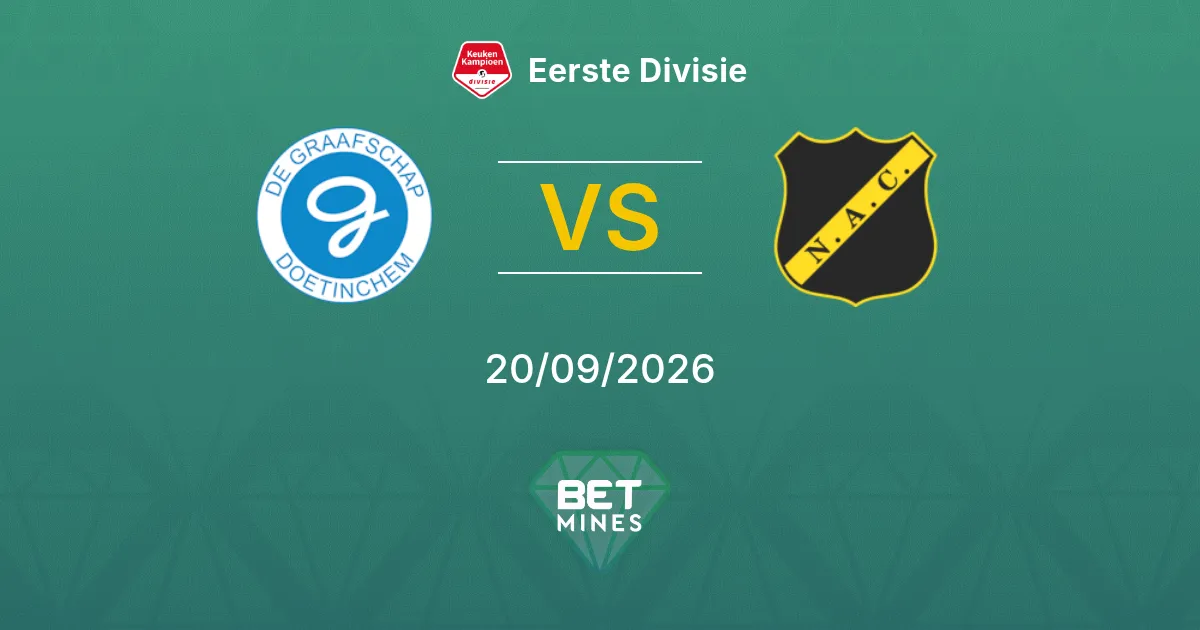 De Graafschap vs NAC Breda Pronostico: Anteprima e Analisi della Partita | Eerste Divisie 20-09-2026