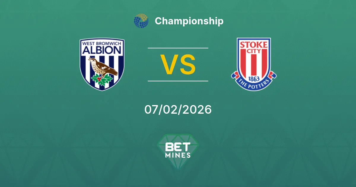 West Bromwich Albion vs Stoke City Prediction: Match Preview and Analysis | Championship 07-02-2026
