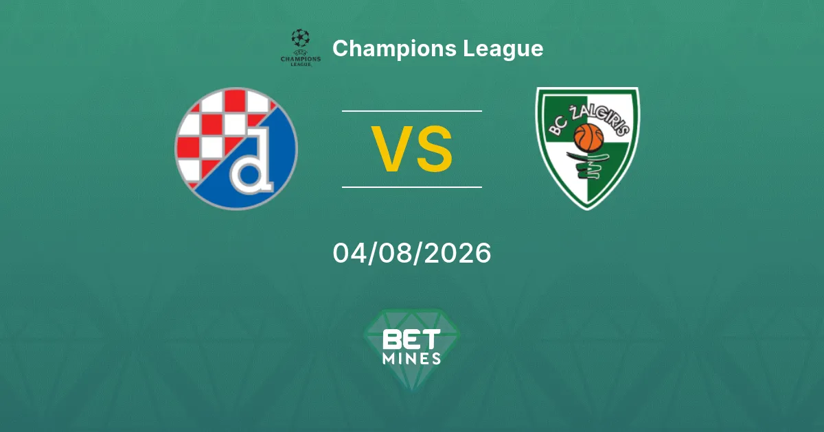 Pronóstico Dinamo Zagreb vs Kauno Žalgiris: Previa y Análisis del Partido | Champions League 04-08-2026