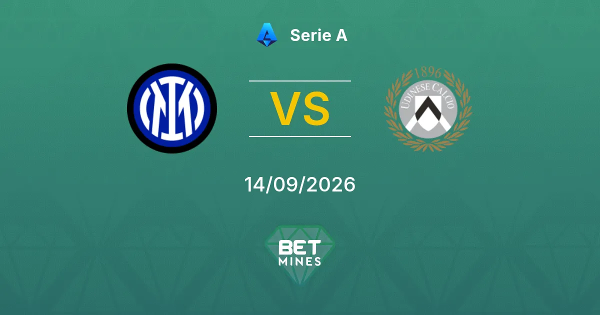 Pronóstico Inter vs Udinese: Previa y Análisis del Partido | Serie A 14-09-2026
