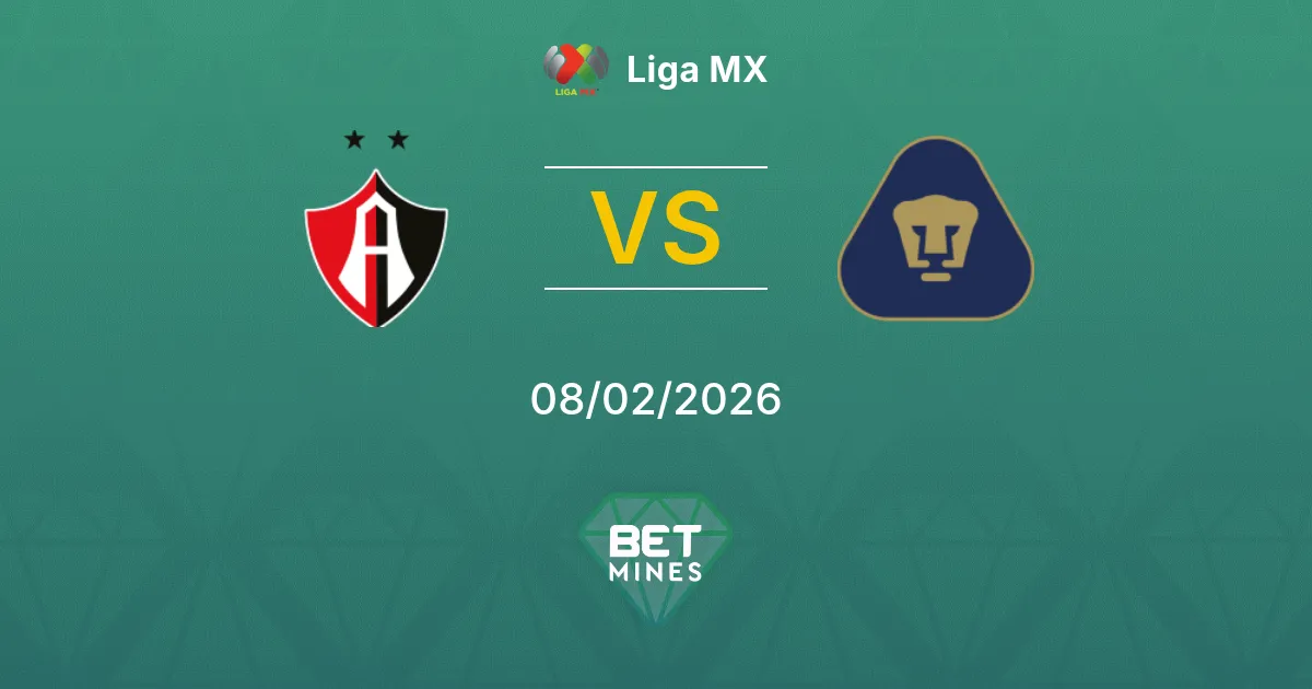 Atlas vs Pumas UNAM Prediction: Match Preview and Analysis | Liga MX 08-02-2026