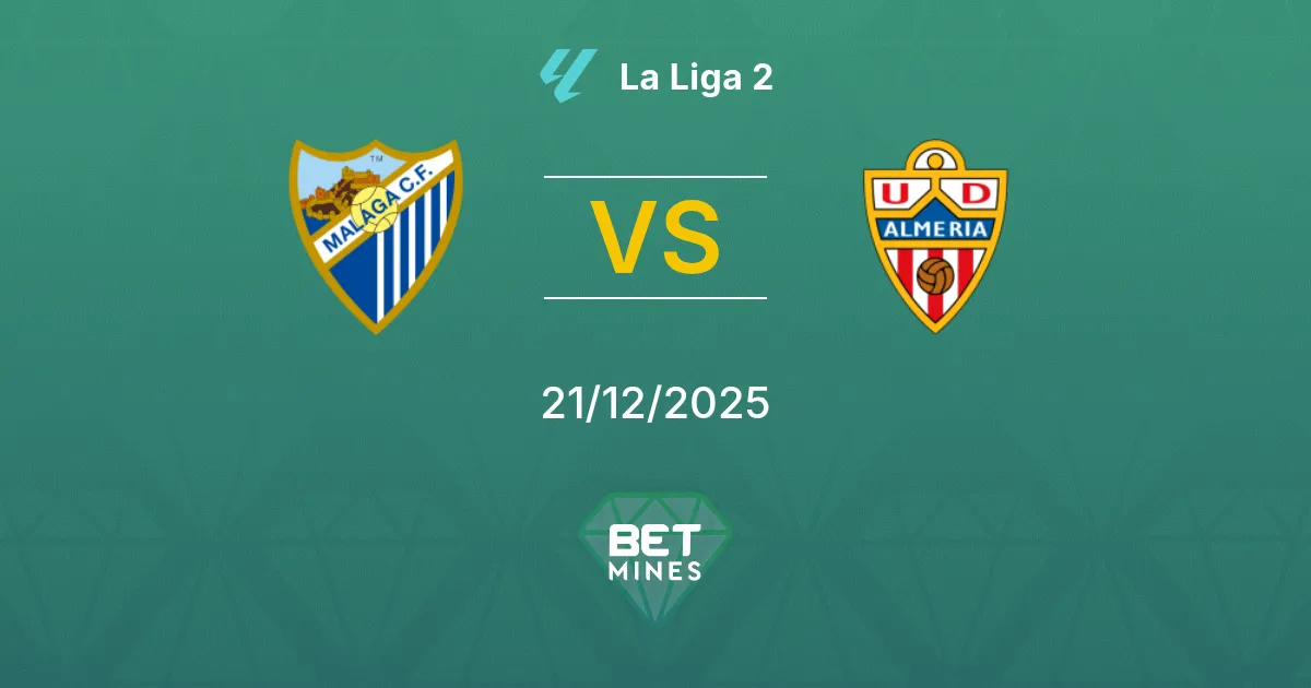 Málaga vs Almería Pronostico: Anteprima e Analisi della Partita | La Liga 2 21-12-2025