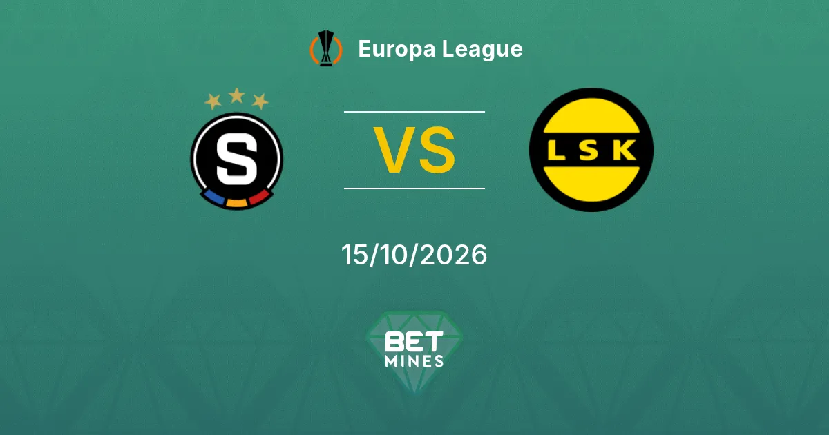 Sparta Praga x Lillestrøm Palpite: prévia e análise da partida | Liga Europa 15-10-2026