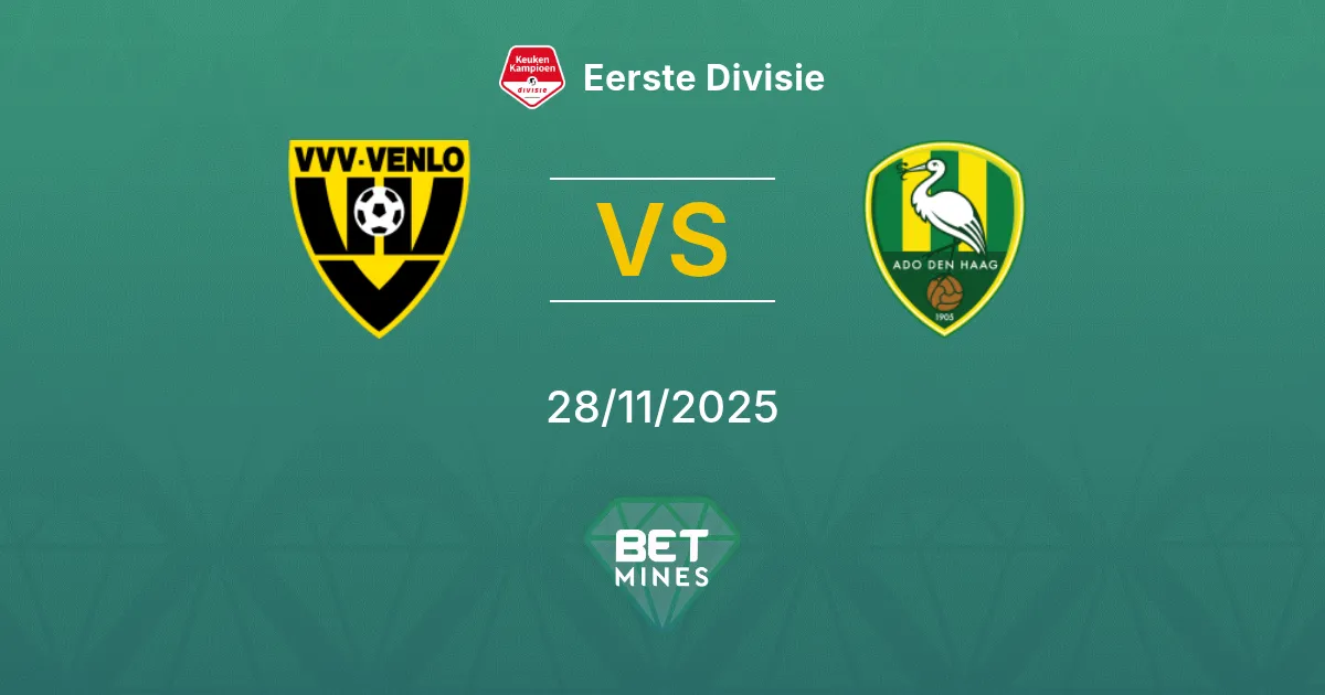 VVV-Venlo vs ADO Den Haag Prediction: Match Preview and Analysis | Eerste Divisie 28-11-2025