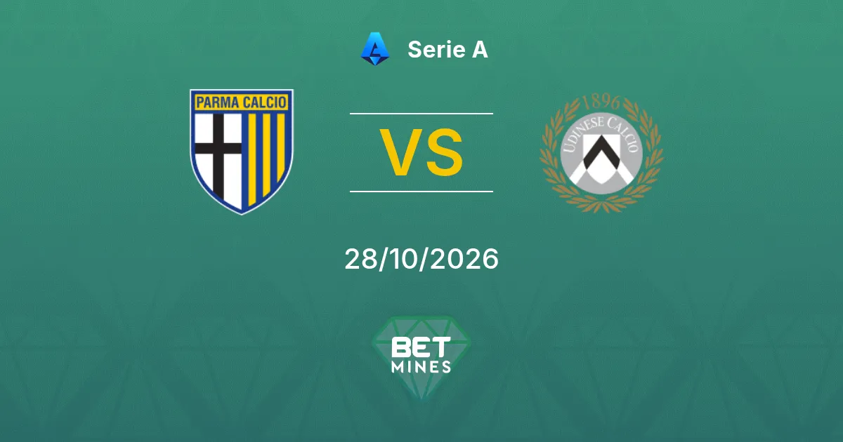 Parma x Udinese Palpite: prévia e análise da partida | Serie A 28-10-2026