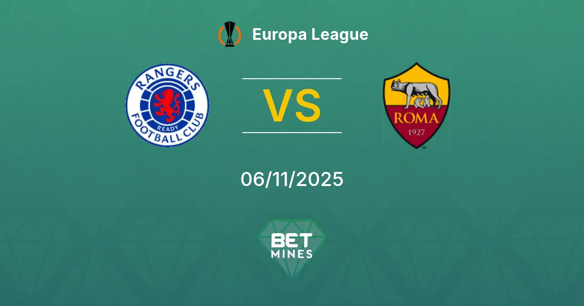 Rangers vs Roma Prediction: Match Preview and Analysis | Europa League 06-11-2025