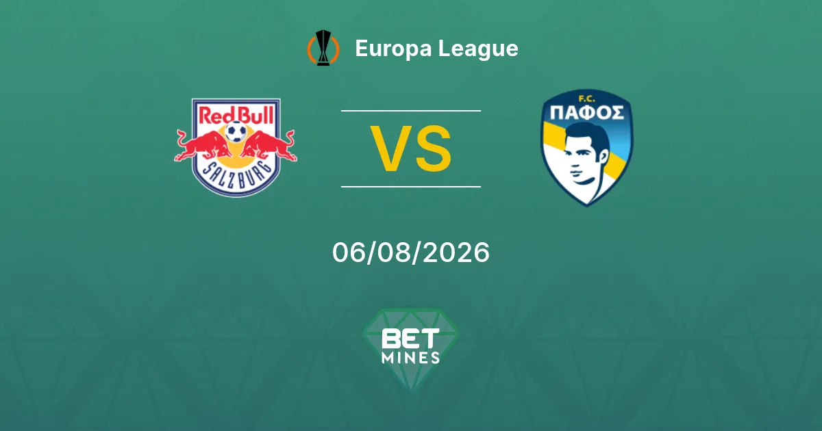 Pronóstico Salzburgo vs Pafos FC: Previa y Análisis del Partido | Europa League 06-08-2026