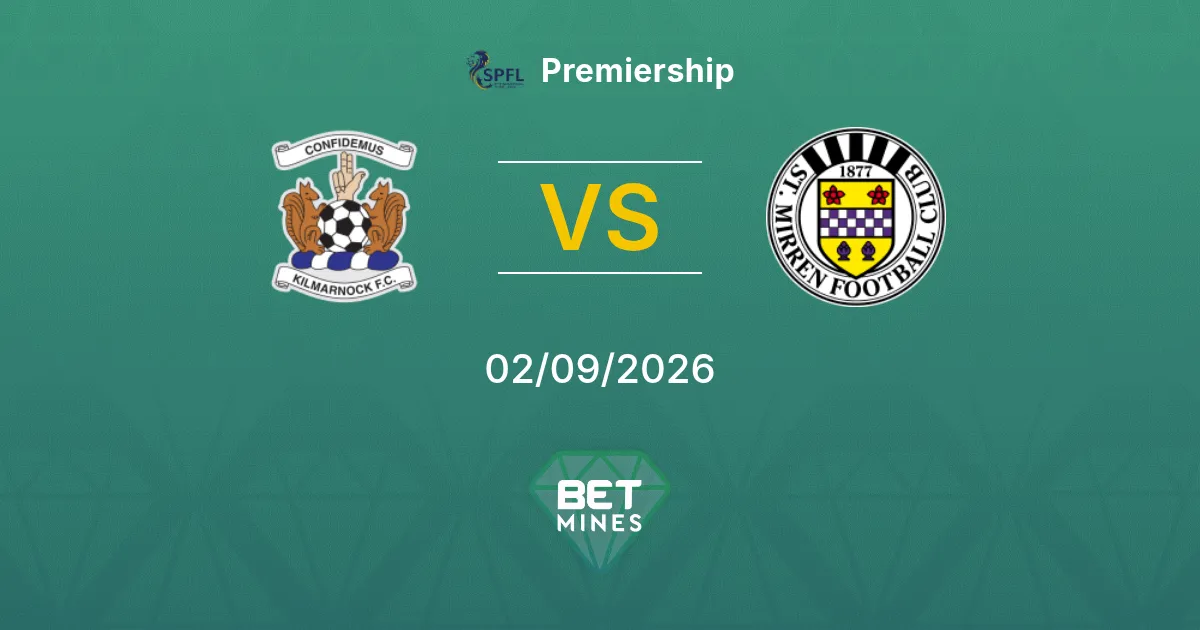 Pronóstico Kilmarnock vs St. Mirren: Previa y análisis del partido | Premiership 02-09-2026