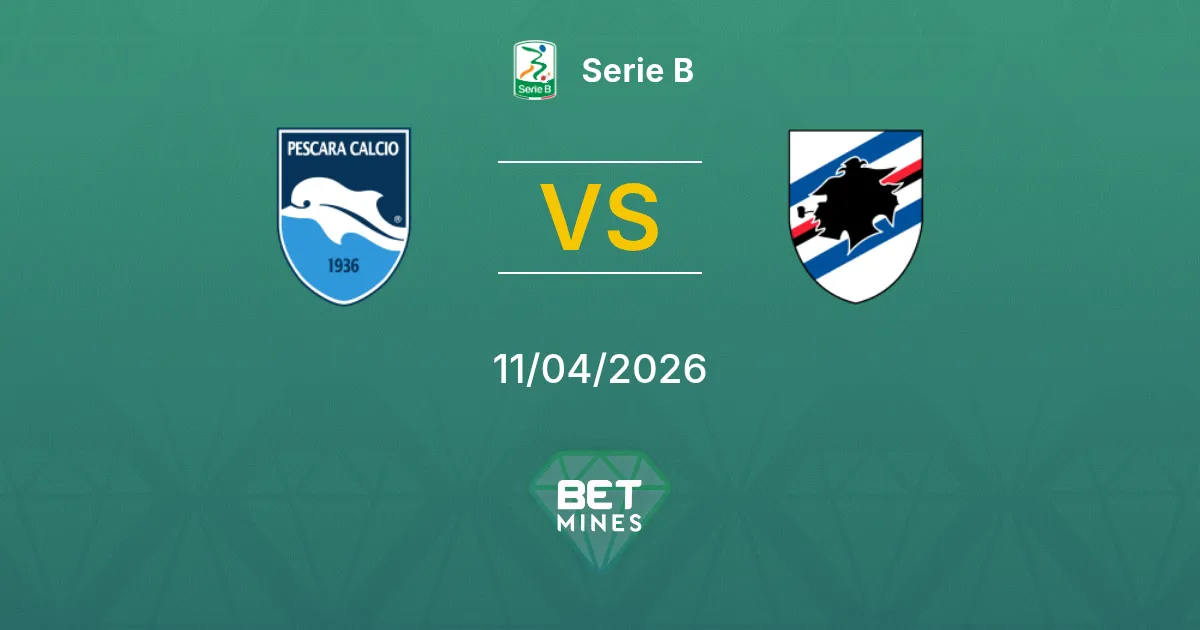 Pescara vs Sampdoria Pronóstico: Previa y Análisis del Partido | Serie B 11-04-2026