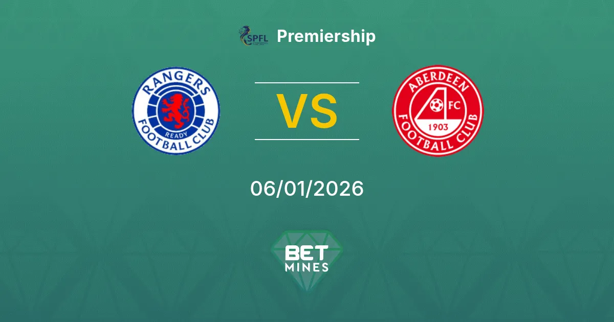 Rangers vs Aberdeen Pronostico: Anteprima e Analisi della Partita | Premiership 06-01-2026