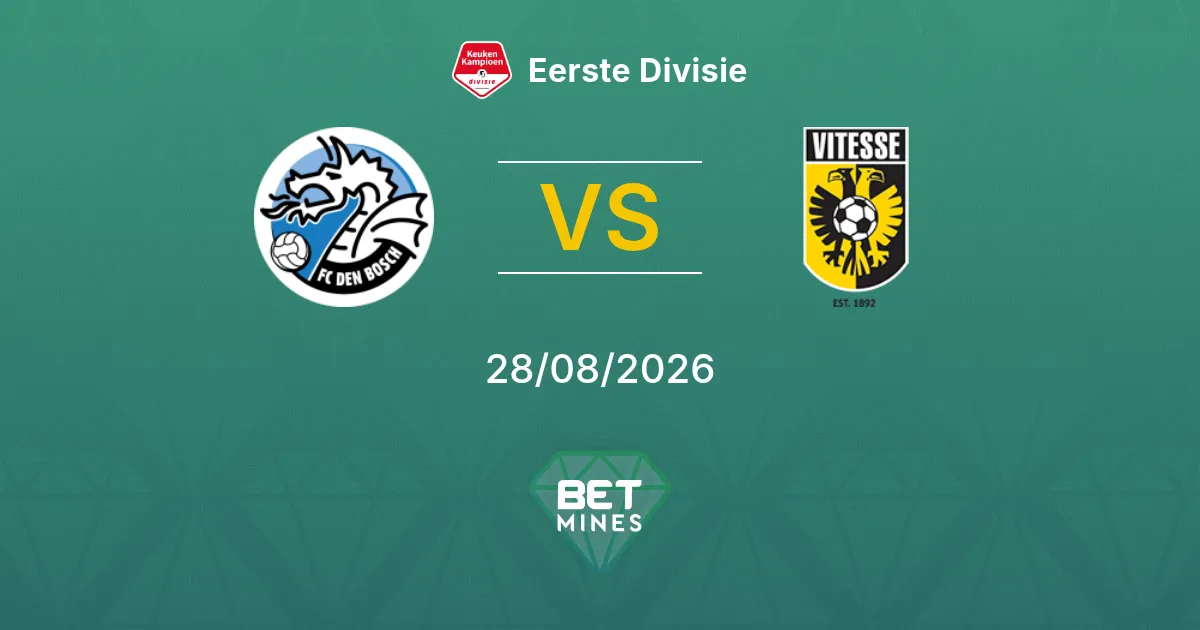 Palpite FC Den Bosch x Vitesse: Prévia e Análise da Partida | Eerste Divisie 28-08-2026