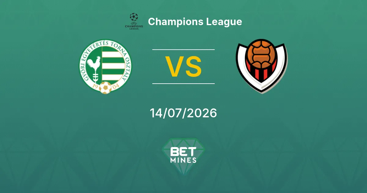 Győri ETO x Víkingur Reykjavík Palpite: Prévia e Análise da Partida | Champions League 14-07-2026