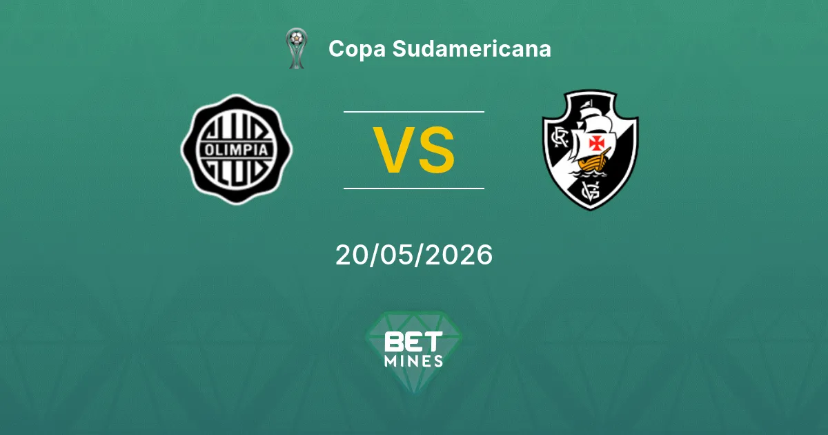 Olimpia x Vasco da Gama Palpite: Prévia e Análise da Partida | Copa Sul-Americana 20-05-2026