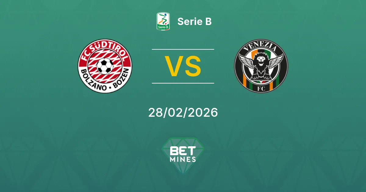 Südtirol vs Venezia Pronostic : Aperçu et Analyse du Match | Serie B 28-02-2026
