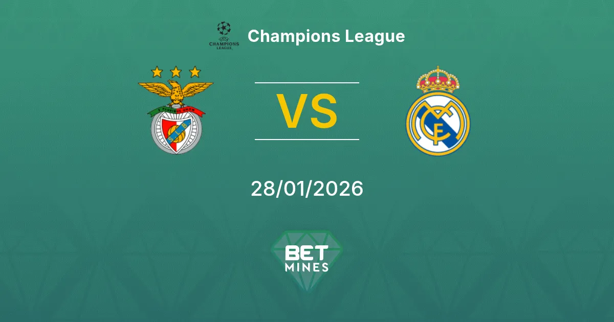 Benfica vs Real Madrid Pronostico: Anteprima e Analisi della Partita | Champions League 28-01-2026