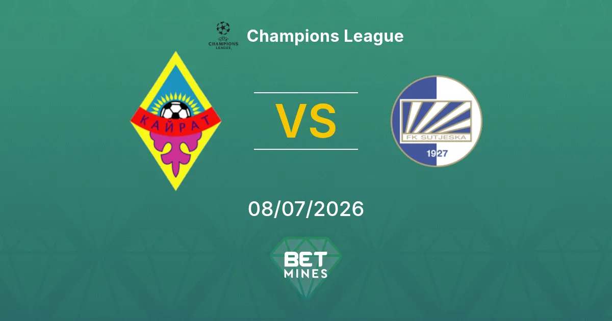 Kairat vs Sutjeska Pronostico: Anteprima e Analisi della Partita | Champions League 08-07-2026