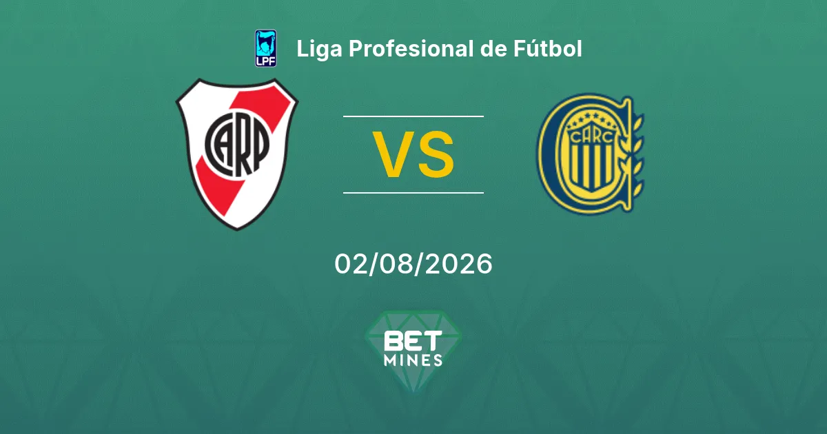 Palpite River Plate x Rosario Central: Prévia e análise da partida | Liga Profesional de Fútbol 02-08-2026