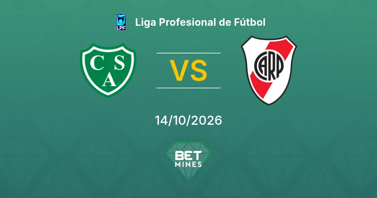 Sarmiento vs River Plate Prediction: Match Preview and Analysis | Liga Profesional de Fútbol 14-10-2026