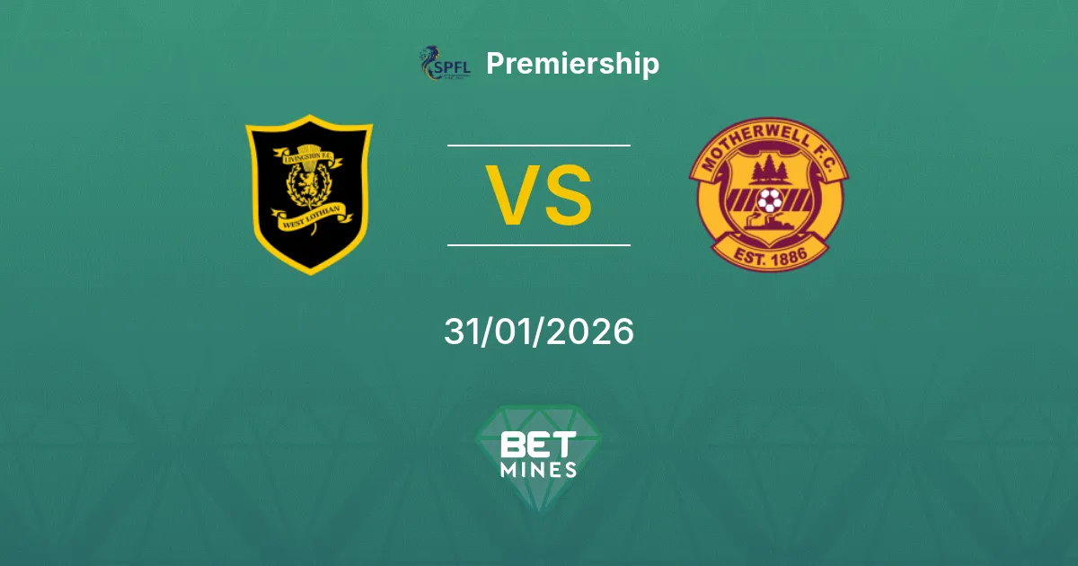 Livingston vs Motherwell Prediction: Match Preview and Analysis | Premiership 31-01-2026
