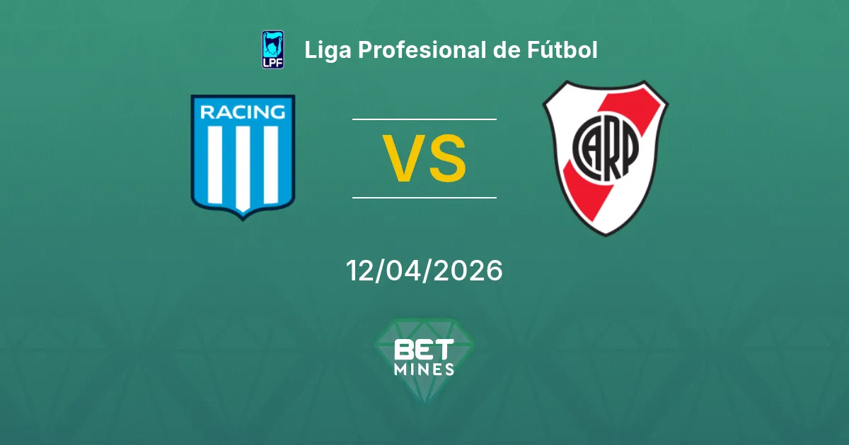 Racing Club vs River Plate Pronóstico: Previa y Análisis del Partido | Liga Profesional de Fútbol 12-04-2026