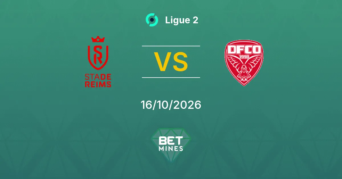 Reims x Dijon Palpite: prévia e análise da partida | Ligue 2 16-10-2026