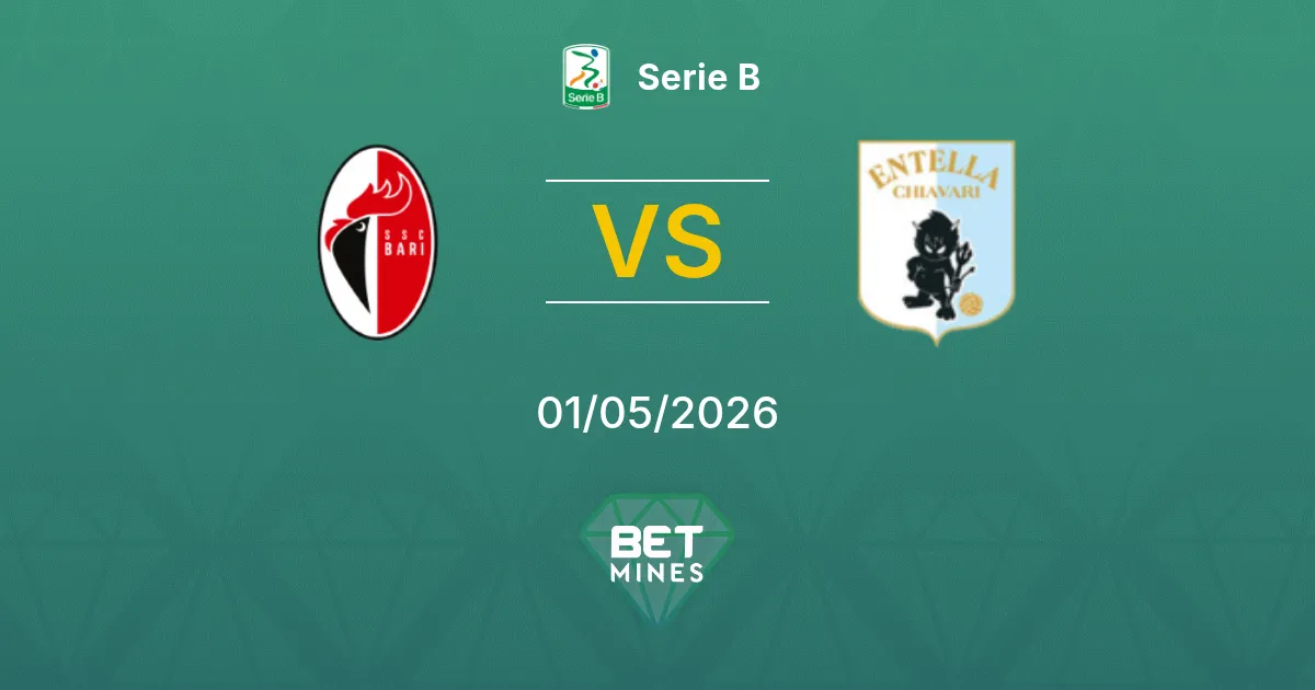 Bari 1908 vs Virtus Entella Pronóstico: Previa y Análisis del Partido | Serie B 01-05-2026