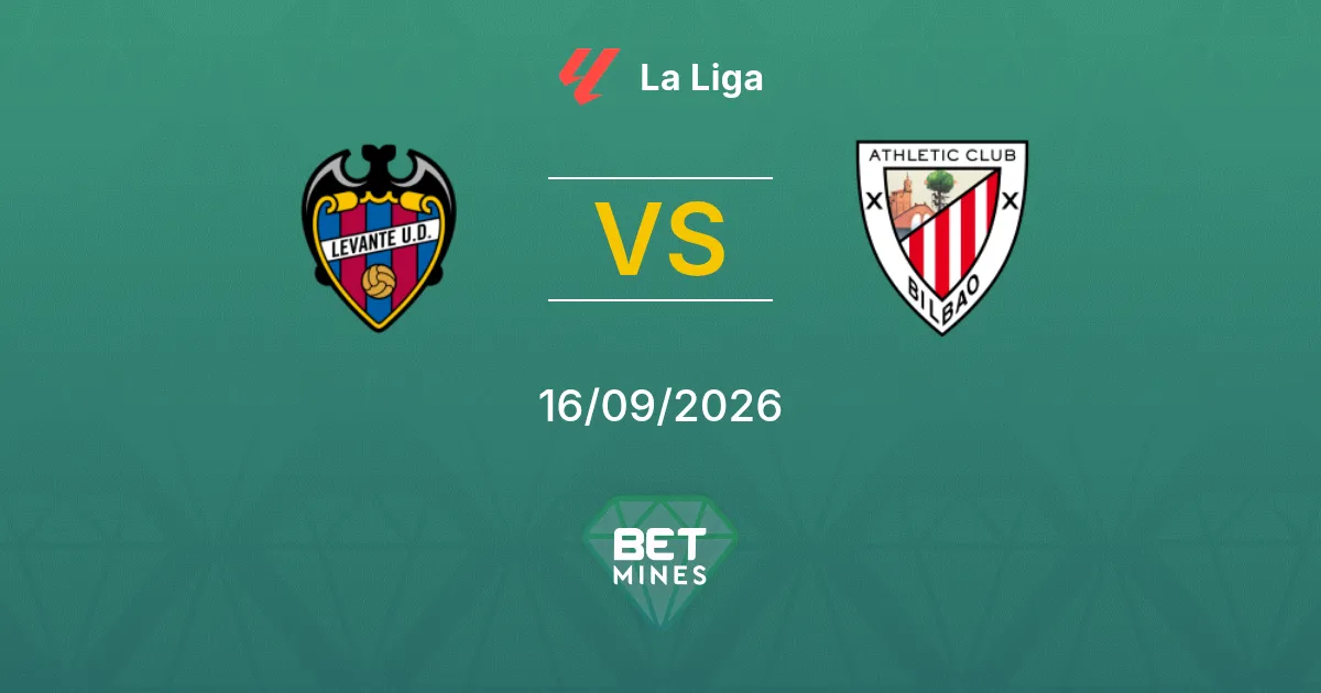 Palpite Levante x Athletic Club: Prévia e Análise da Partida | La Liga 16-09-2026
