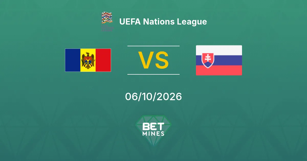 Moldavia vs Eslovaquia Pronóstico: previa y análisis del partido | UEFA Nations League 06-10-2026