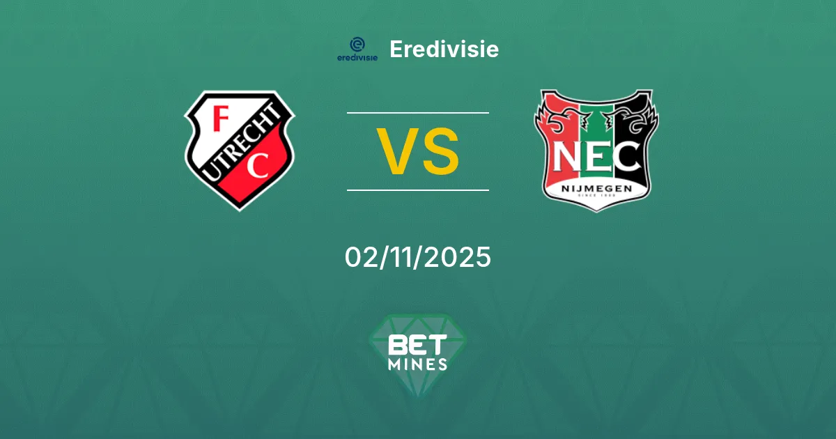 FC Utrecht vs NEC Nijmegen Prediction: Match Preview and Analysis | Eredivisie 02-11-2025