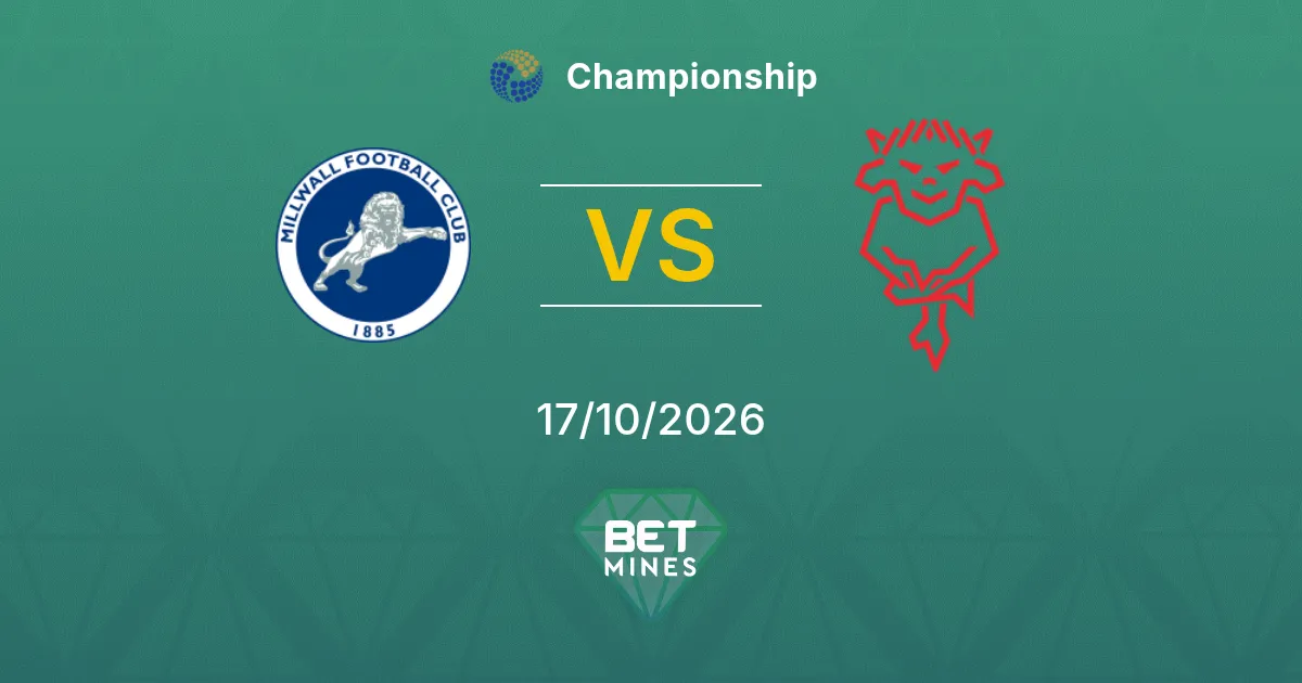 Millwall vs Lincoln City Pronostic : présentation et analyse du match | Championship 17-10-2026