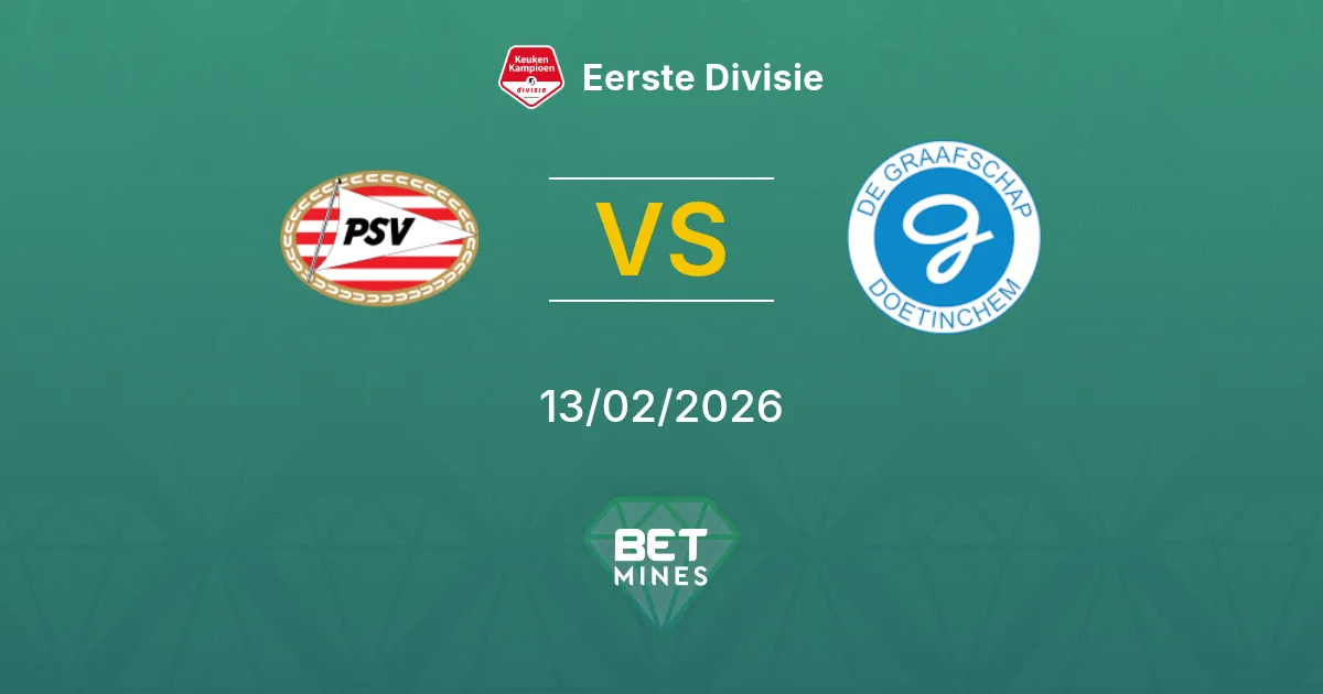 Jong PSV vs De Graafschap Prediction: Match Preview and Analysis | Eerste Divisie 13-02-2026