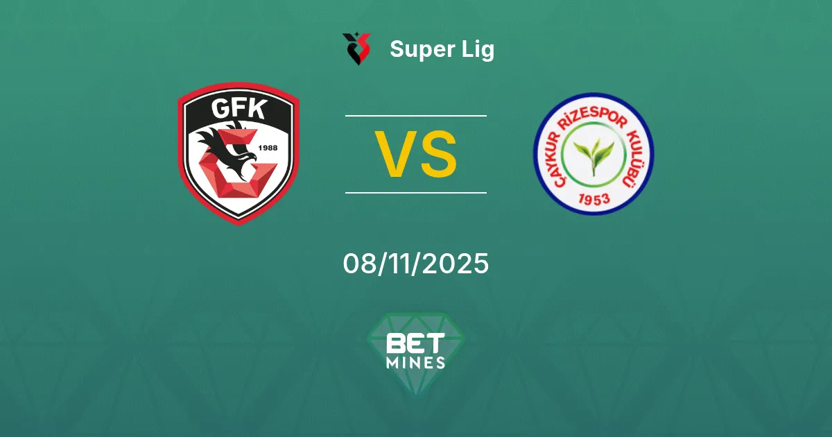 Gaziantep F.K. vs Rizespor Prediction: Match Preview and Analysis | Super Lig 08-11-2025