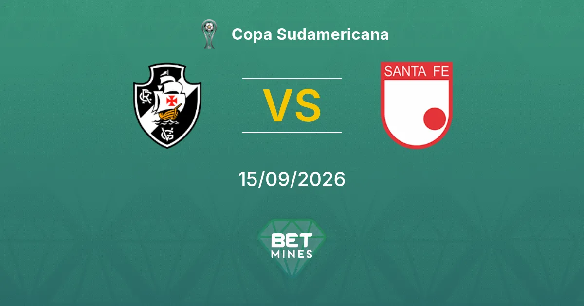 Pronóstico Vasco da Gama vs Santa Fe: Previa y Análisis del Partido | Copa Sudamericana 15-09-2026
