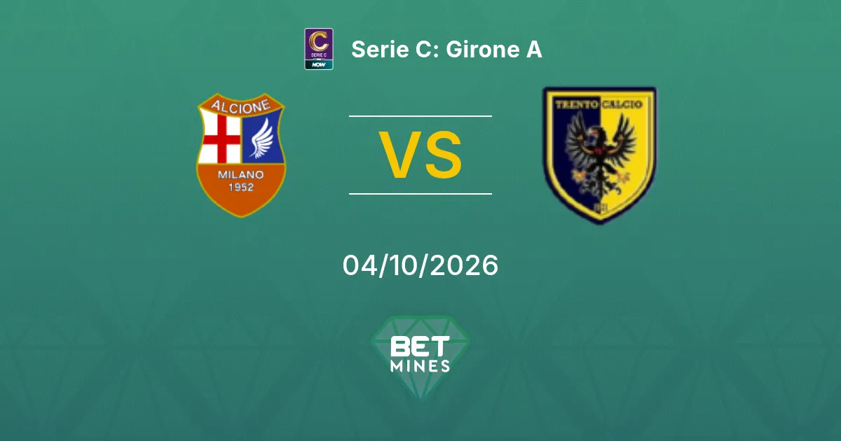 Alcione x Trento Calcio 1921 Palpite: prévia e análise da partida | Serie C: Girone A 04-10-2026