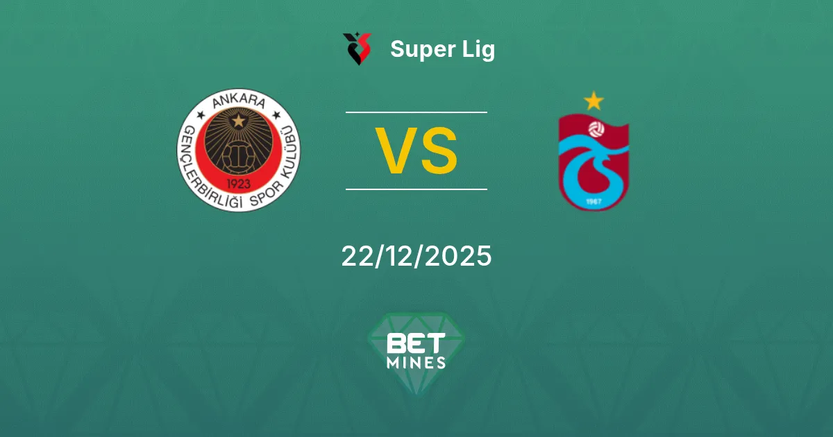 Gençlerbirliği vs Trabzonspor Pronostico: Analisi e Anteprima della Partita | Super Lig 22-12-2025