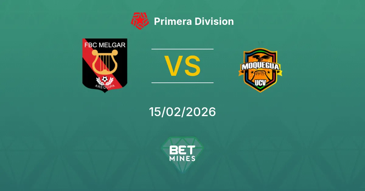 Melgar vs UCV Moquegua Pronóstico: Previa y Análisis del Partido | Primera División 15-02-2026