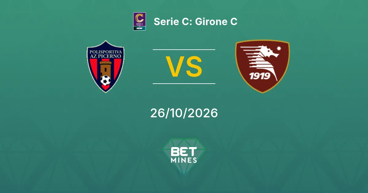 Picerno x Salernitana Palpite: Prévia e análise da partida | Serie C: Girone C 26-10-2026