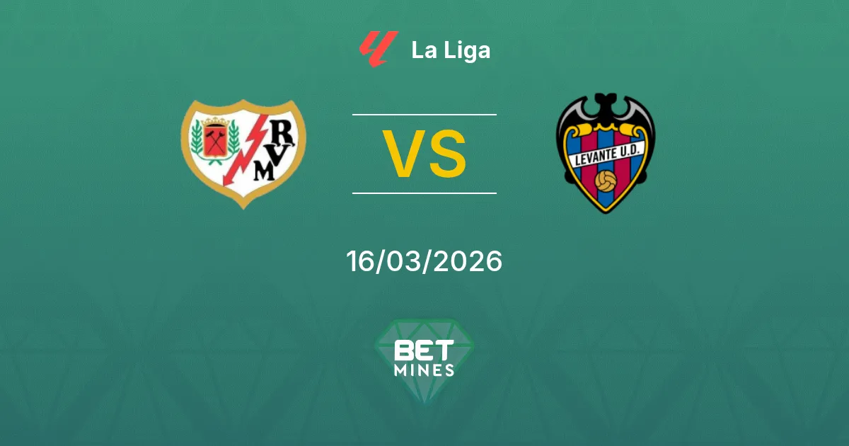 Rayo Vallecano vs Levante Prediction: Match Preview and Analysis | La Liga 16-03-2026