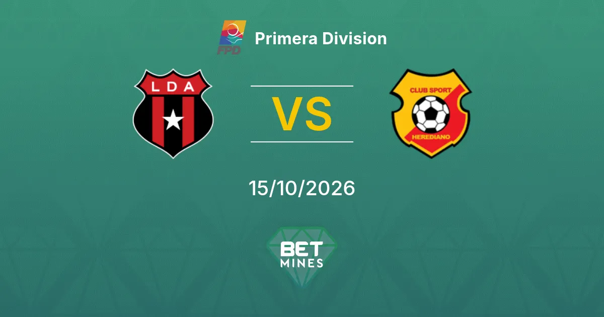 Alajuelense vs Herediano Pronostico: anteprima e analisi della partita | Primera División 15-10-2026