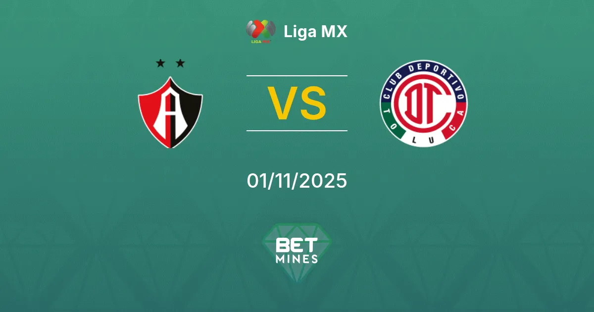Atlas vs Toluca Prediction: Match Preview and Analysis | Liga MX 01-11-2025