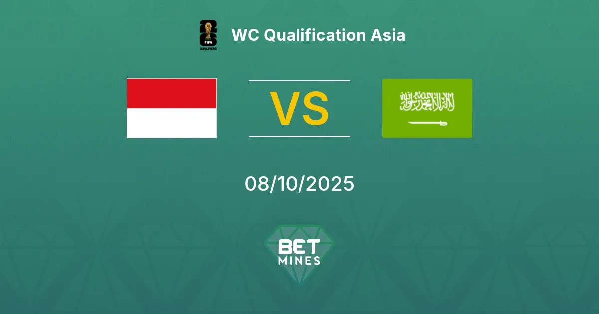 Indonesia vs Arabia Saudita Pronostico: Anteprima e Analisi della Partita | Qualificazioni Mondiali Asia 08-10-2025