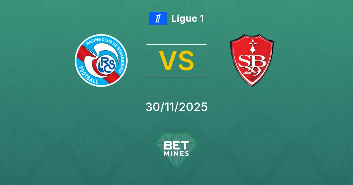 Strasbourg vs Brest Prediction: Match Preview and Analysis | Ligue 1 30-11-2025